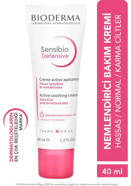 Sensibio Defensive: Hassas ve Normal Ciltler İçin Nemlendirici Krem